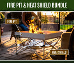 Fireside Outdoor Pop-Up Fire Pit & Heat Shield Bundle