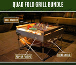 Outdoor Quad-Fold Grill Bundle