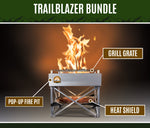 Trailblazer - Portable Pop-Up Fire Pit and Grill - 3.2lbs Kit Weight